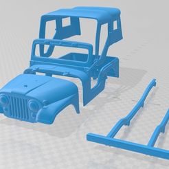 1/10 m38a1 cj5ジープ　3dプリント製ボディー 1/10 m38a1 cj5ジープ 3dプリント製ボディー 1/10 m38a1 cj5